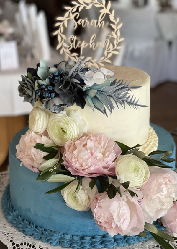 Hochzeitstorte einstöckig
