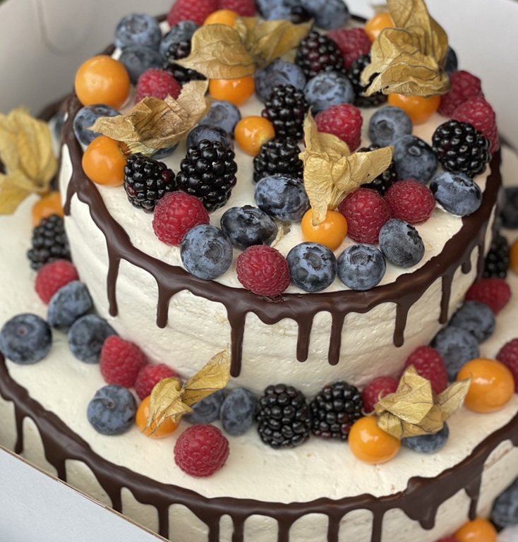 Hochzeitstorte einstöckig