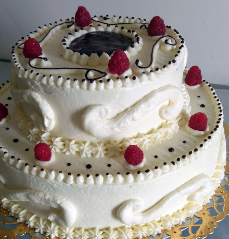 Hochzeitstorte einstöckig