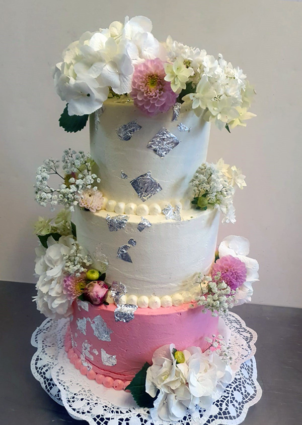 Hochzeitstorte zweistöckig