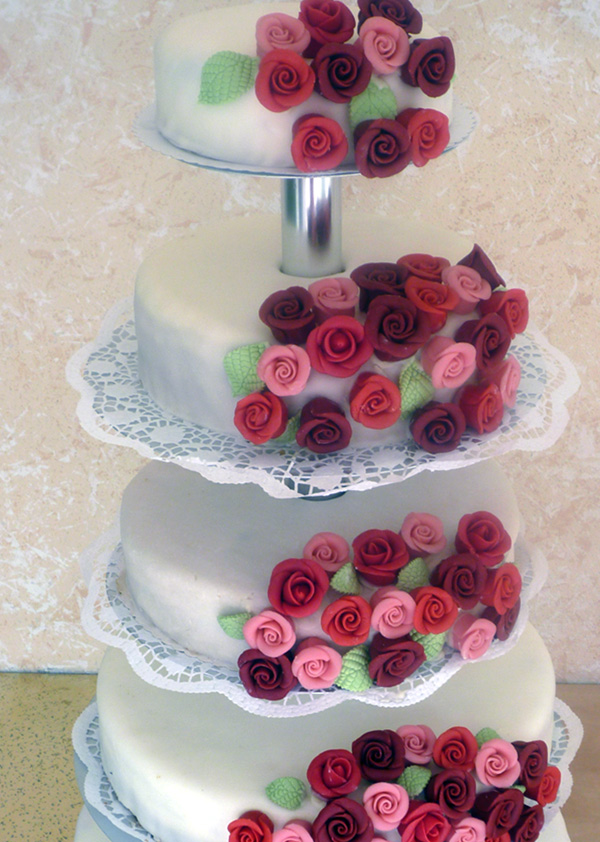 Hochzeitstorte dreistöckig