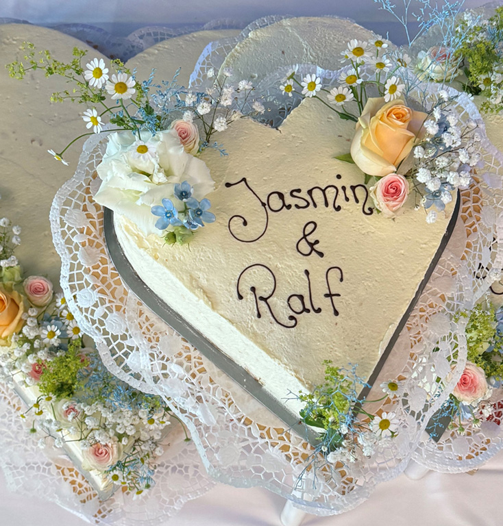 Torte zur Goldenen Hochzeit