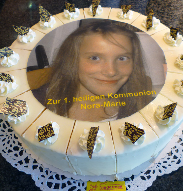 Torte zur Kommunion