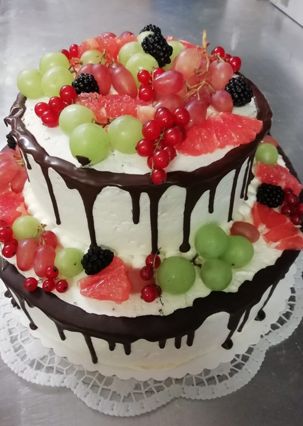 Torte zur Silberhochzeit